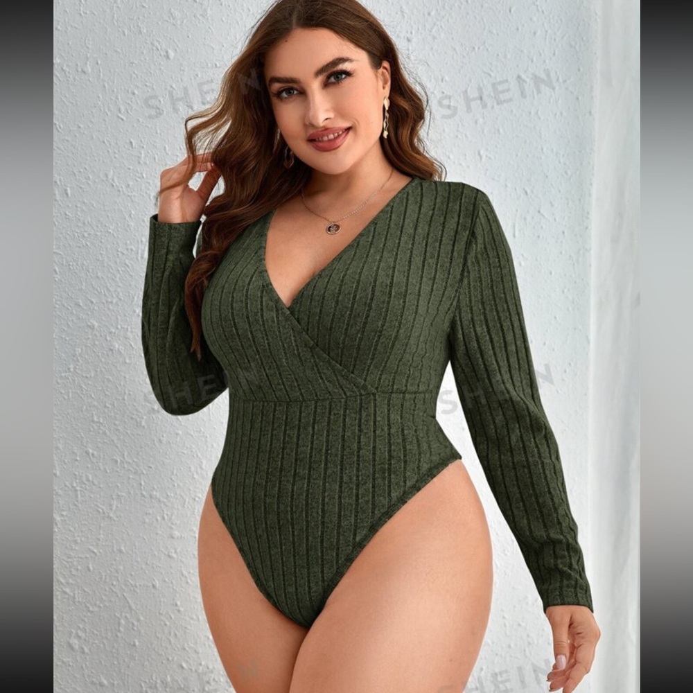 🆕 Green Sweater Bodysuit